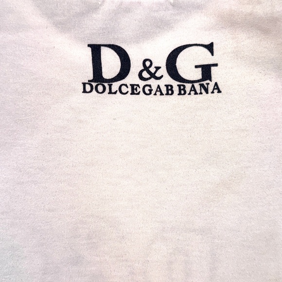 D&G Mens White Graphic Men's Shirt size Medium | M - Picture 3 of 3